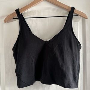 Lululemon longline sports bra in black